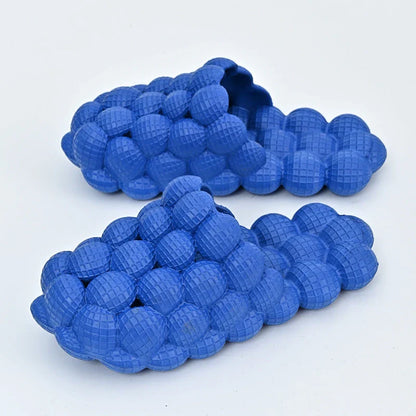 Premium massage bubble slides in various colors and sizes, designed for relaxing indoor use