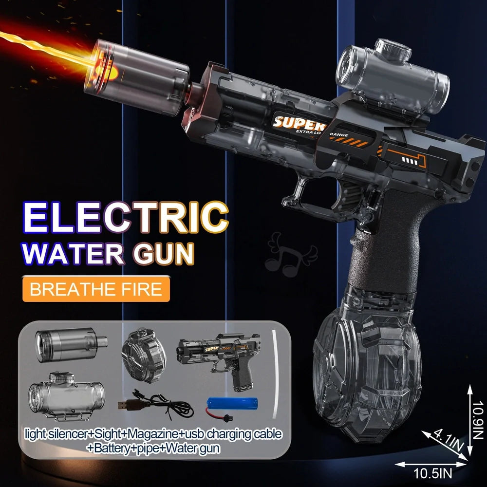 Ice Mouse electric water gun toy with 500ml water tank and high-speed firing system
