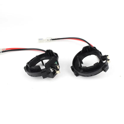 Black H7 LED headlight adapter holder for Volkswagen Golf Jetta conversion