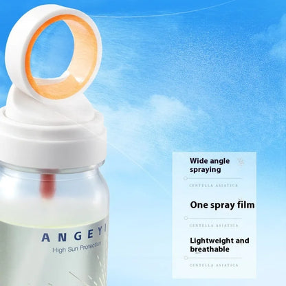 SPF50 crystal sunscreen spray in 90ml container for military training UV protection