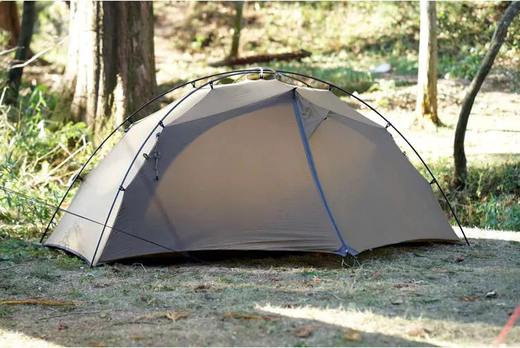 High Altitude 1.5 Storey Single Tent in brown, perfect for four-season camping