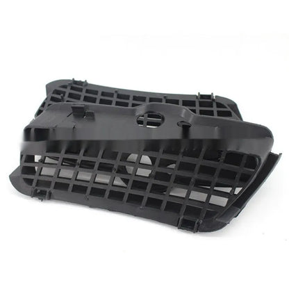 Pair of black ABS plastic Volkswagen Golf 3 fog lamp covers for front bumper.