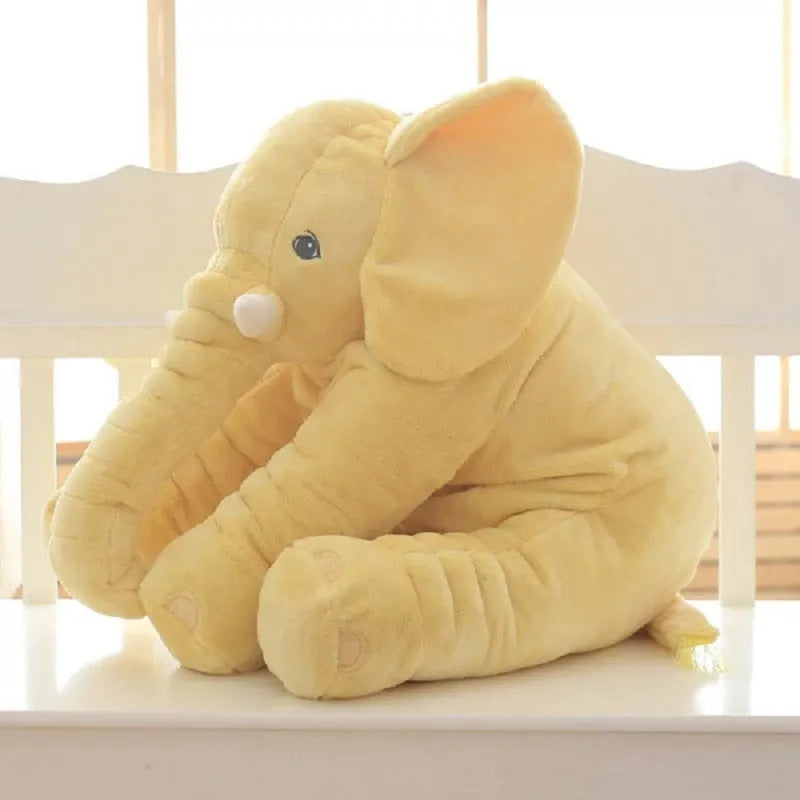 Elephant design plush pillow cover in short plush fabric available in multiple colours and sizes