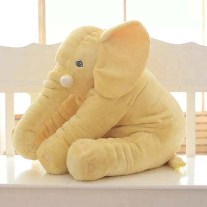 Soft elephant plush toy pillow shell for baby sleep comfort in multiple colors