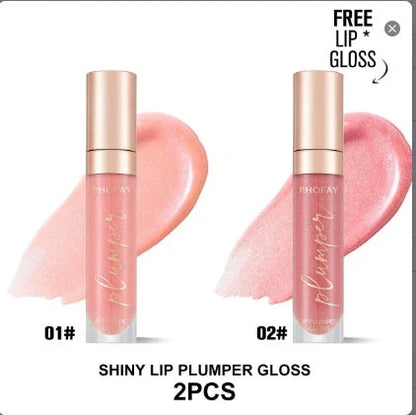 PHOFAY Shiny Lip Plumper Gloss for fuller, glossy lips