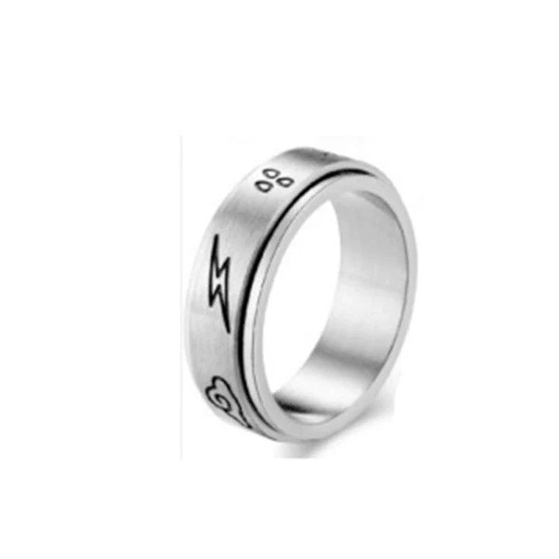 Titanium steel ring with captivating star and moon designs, available in various styles and sizes