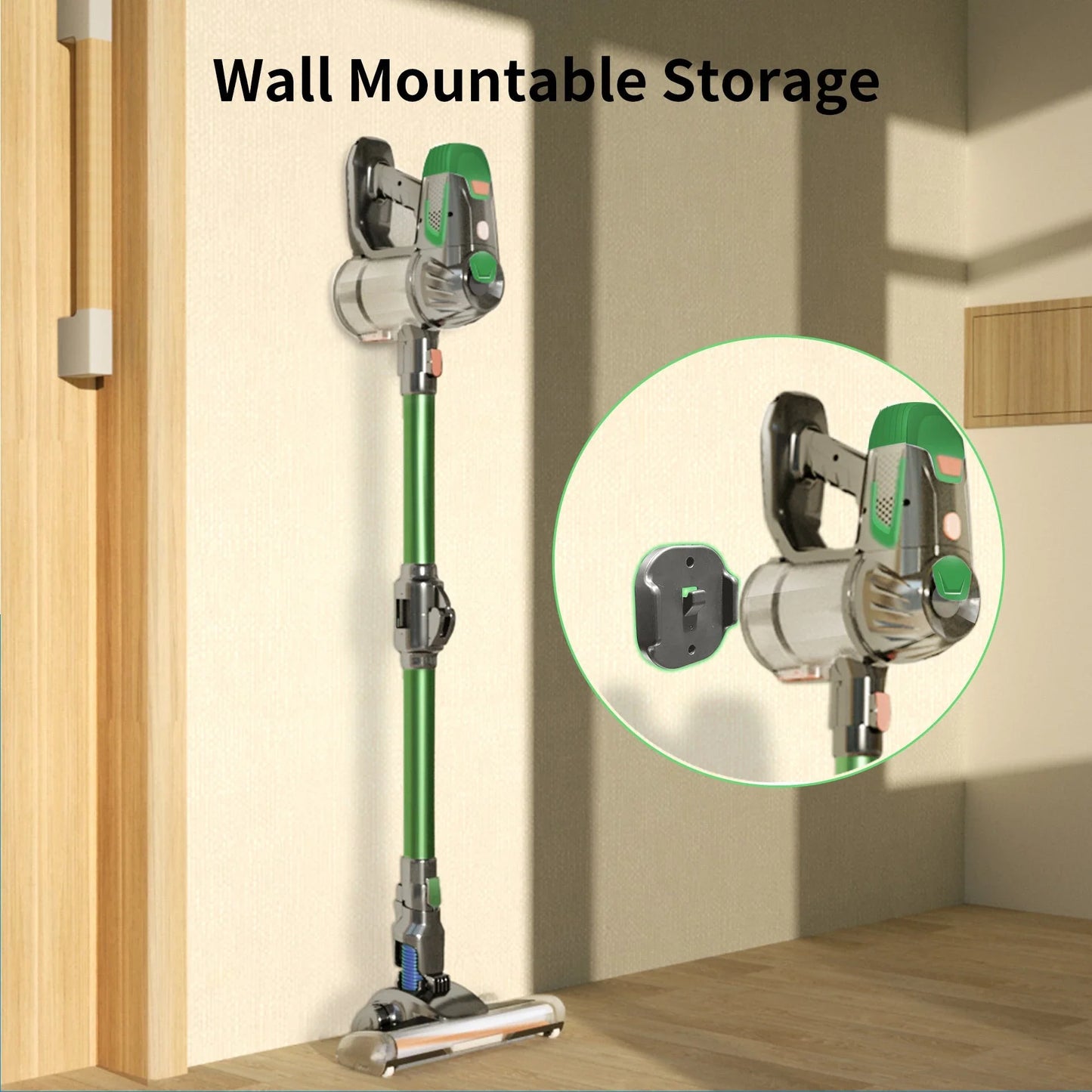 Powerful cordless vacuum cleaner with flexible hose for versatile cleaning in home, vehicle, and mattress