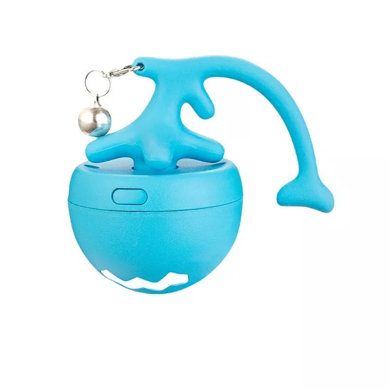 Smart Interactive Cat Toy Ball in vibrant colors with detachable tail