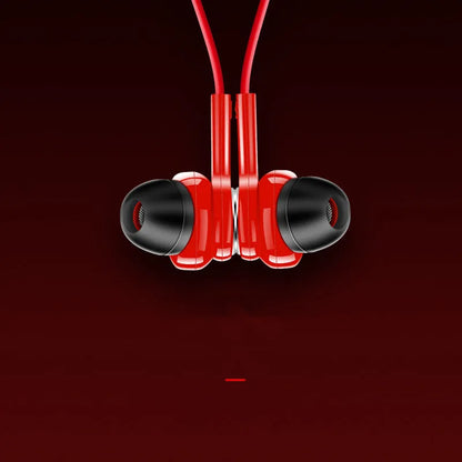 G03 neckband sports Bluetooth earphones in red, black, or white with neck-hanging design for workouts