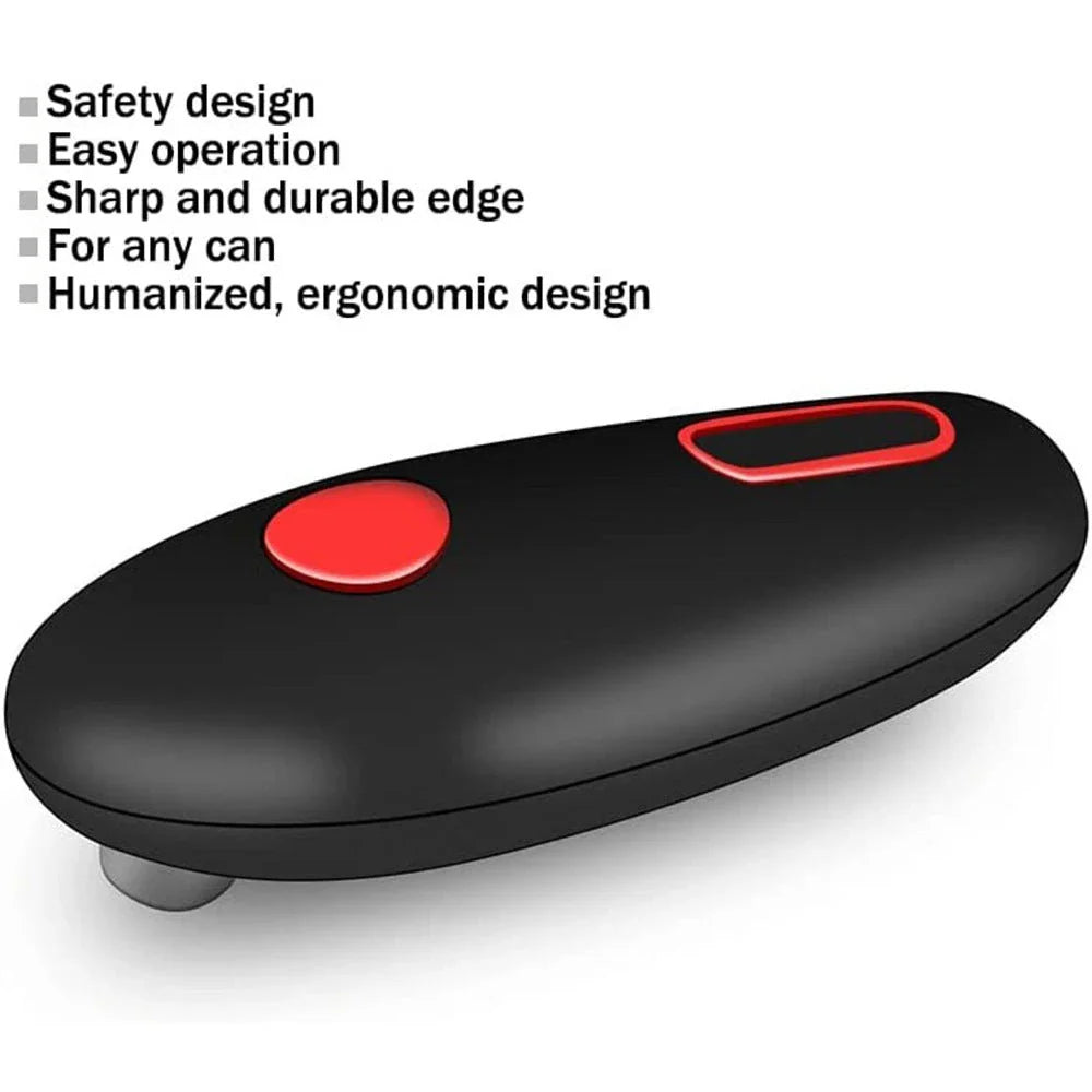 Convenient electric can opener with modern, compact design for effortless, hands-free can opening