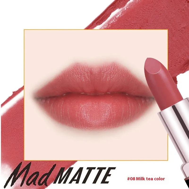 Fey Beauty Cameo Brown nude moisturising lipstick bullet and case.