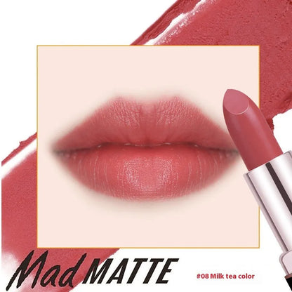 Fey Beauty Cameo Brown nude moisturising lipstick bullet and case.