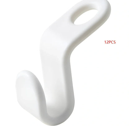 Plastic closet stack hanger rack with 6cm connectors for vertical wardrobe organisation