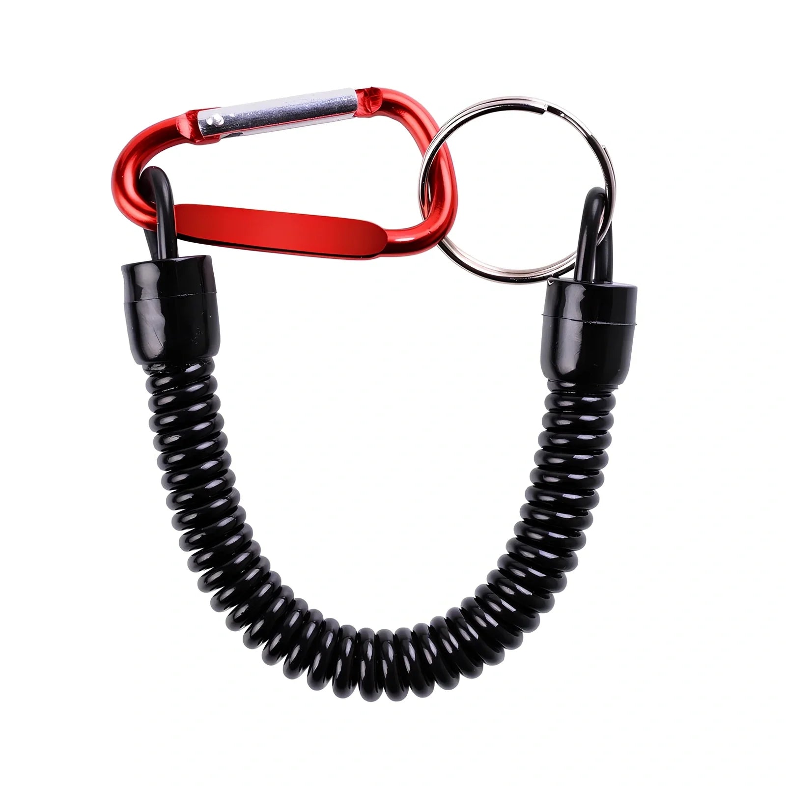 Stainless steel curved nose fishing pliers measuring 12.5cm with line cutter and protective covers