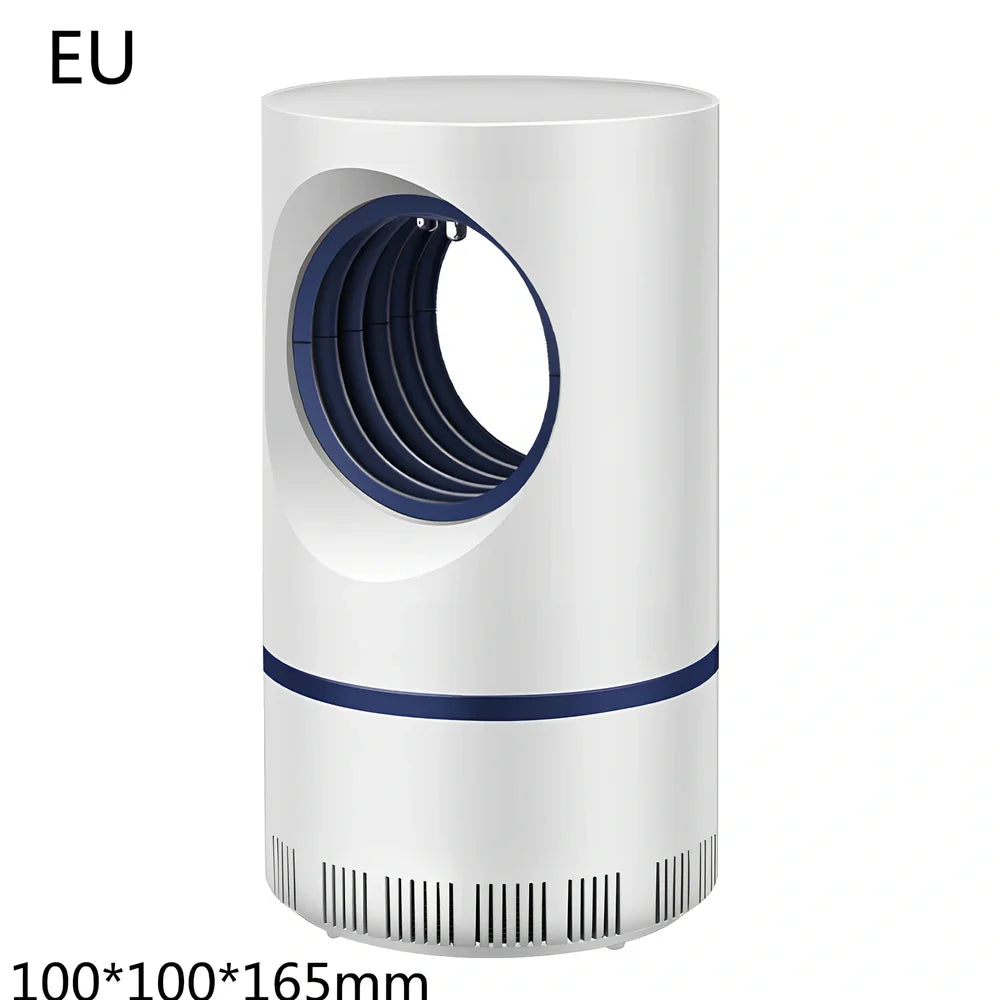 White mosquito killer with UV light, 12cm by 21.5cm, for indoor pest control