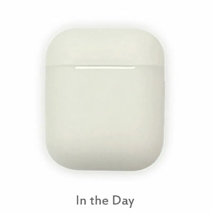 Luminous silicone flip-type storage case for AirPods, glowing in dark with protective cover