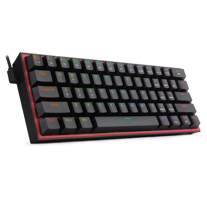 White pink RGB mechanical keyboard with dual-colour keycaps and multimedia controls