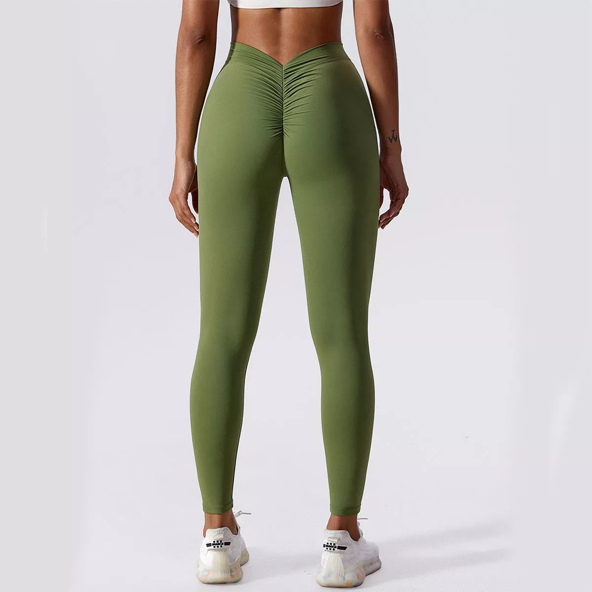 Women's slim yoga fitness pants with hip-lifting design in various colors