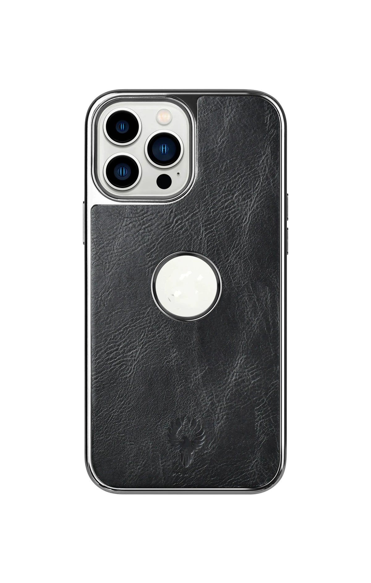 Brown PU leather plated phone case for iPhone 13 and iPhone 13 Pro with shockproof TPU and PC construction