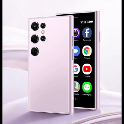 S23PRO & XS15 mini smartphone in black, green, or pink purple with a 30-inch screen on a straight-plate body.