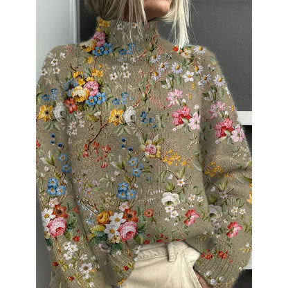Women's casual Christmas abstract print polyester top with 3D effect pattern