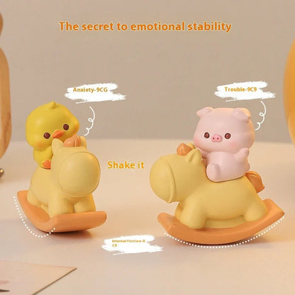 Hokey Pokey Station decompression doll desk ornament showing 6.5cm tall resin figure with cartoon animal design