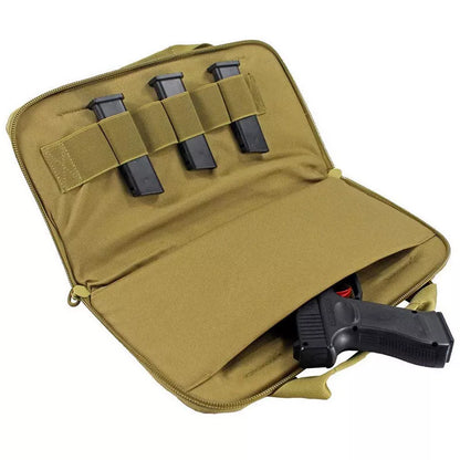15-inch Tactical Gun Storage Bag with thick webbing for secure firearm transportation