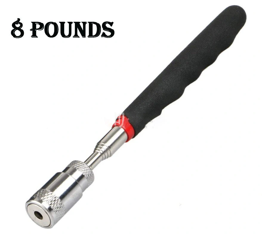 LED Magnetic Pick Up Tool with telescopic shaft and LED light for retrieving small metal objects