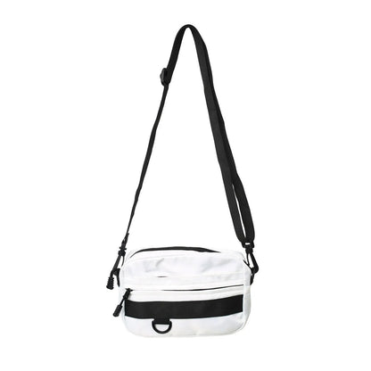 Men's nylon crossbody messenger bag in street style with 22cm length dimensions