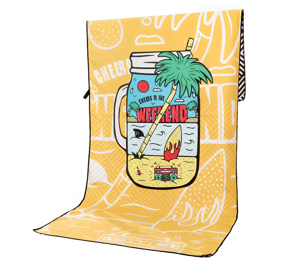 Superfine fibre beach towel in various colours, 175x75cm size, 280g lightweight for travel and outdoor sports