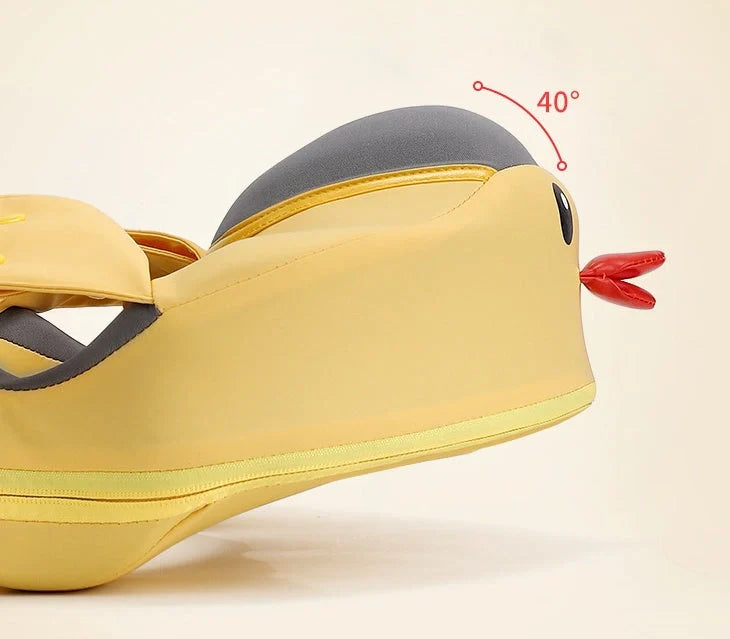 Duckling Underarm Swimming Ring for toddlers in yellow, safe and airtight design