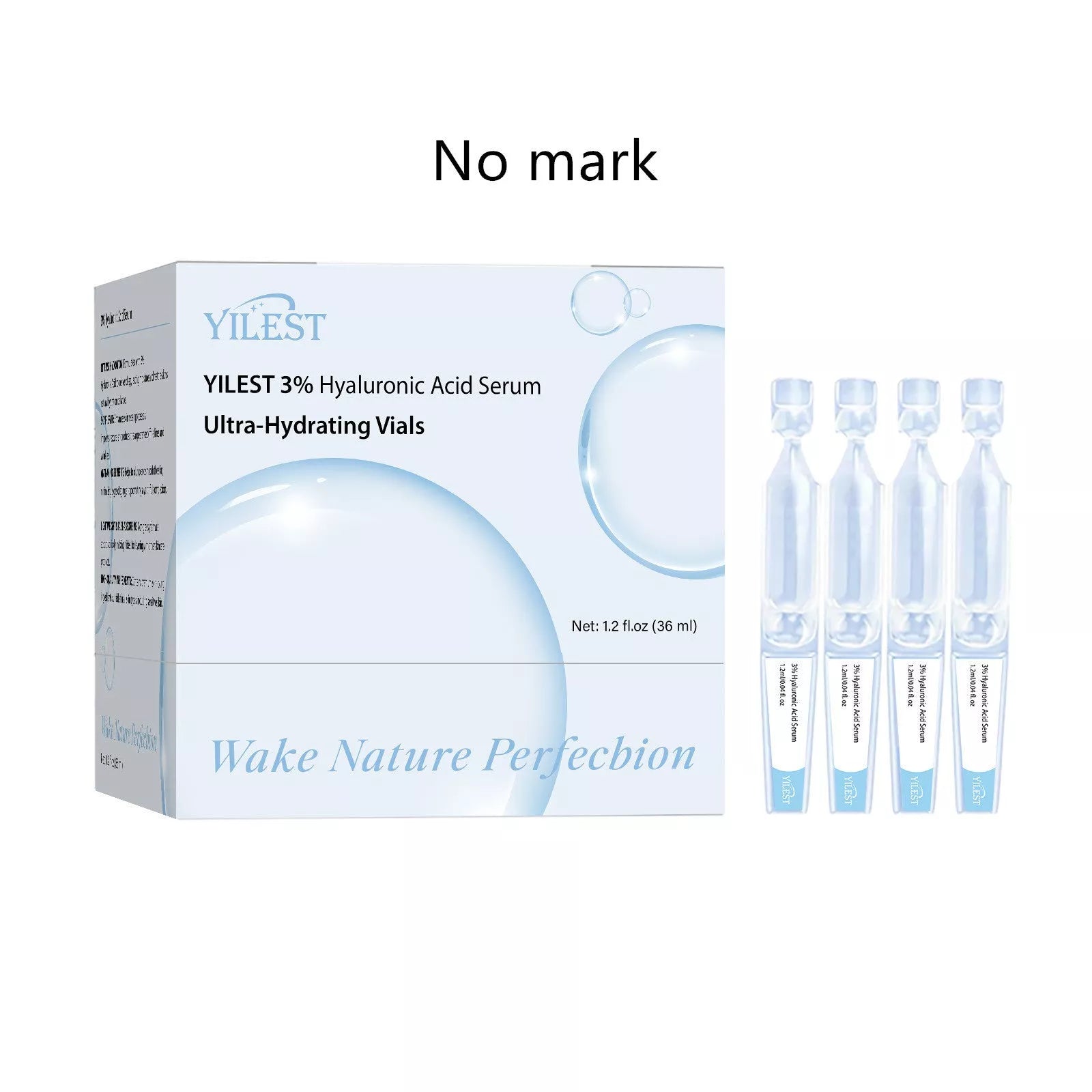 Disposable hyaluronic acid facial skin care set for moisturizing and wrinkle reduction