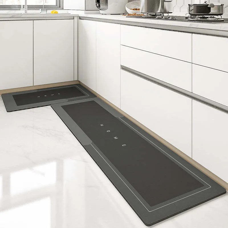 Blended machine-woven floor mat in an oval shape, showing the Lake Baikal Blue colour option.