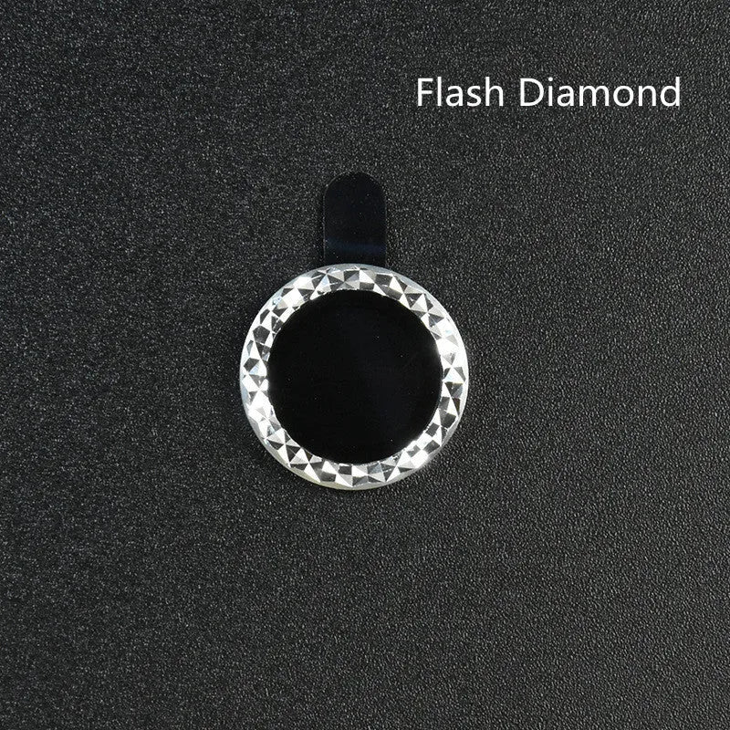 iPhone 12 lens protective film with diamond-cut aluminium alloy ring and tempered glass layer