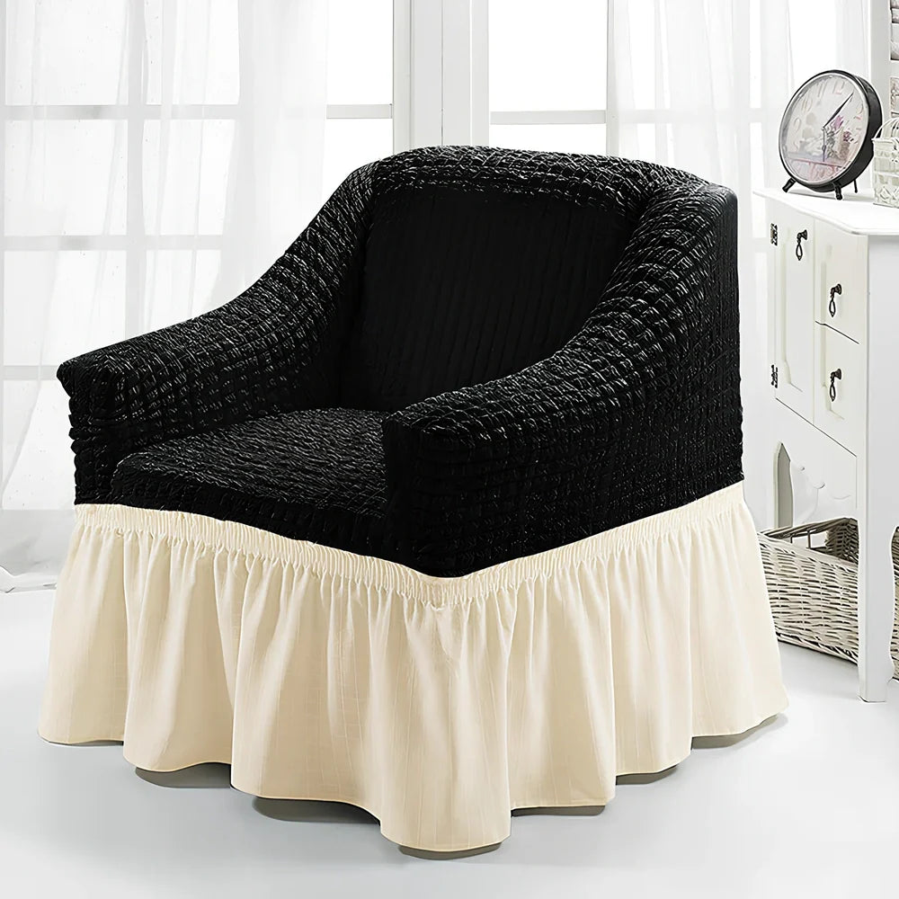 Branbird American single sofa cover with skirt design on 90-140cm furniture