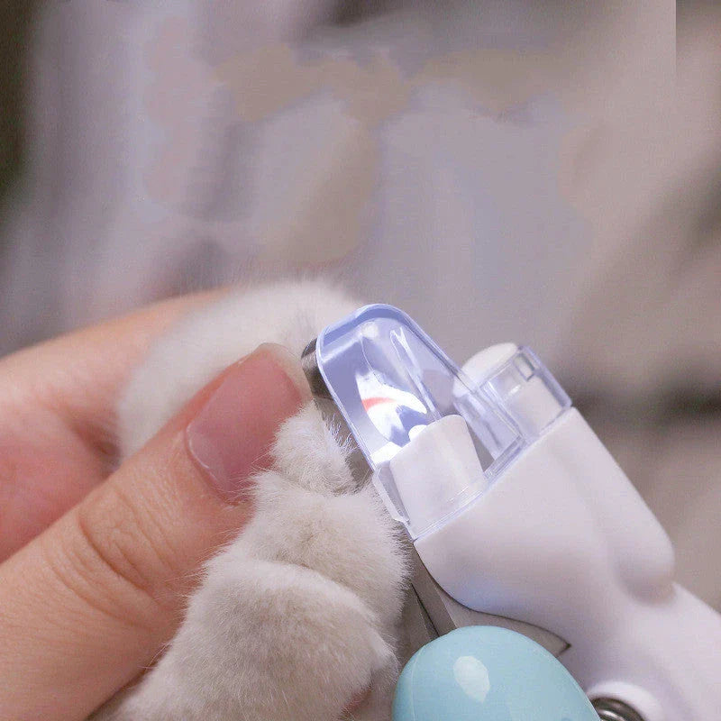Electric Pet Nail Trimmer with LED Light for Cats and Dogs - Precisely Trim Nails with Ergonomic Design and Bright Illumination