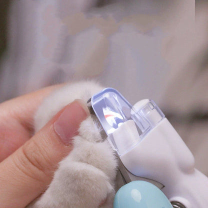 Electric Pet Nail Trimmer with LED Light for Cats and Dogs - Precisely Trim Nails with Ergonomic Design and Bright Illumination