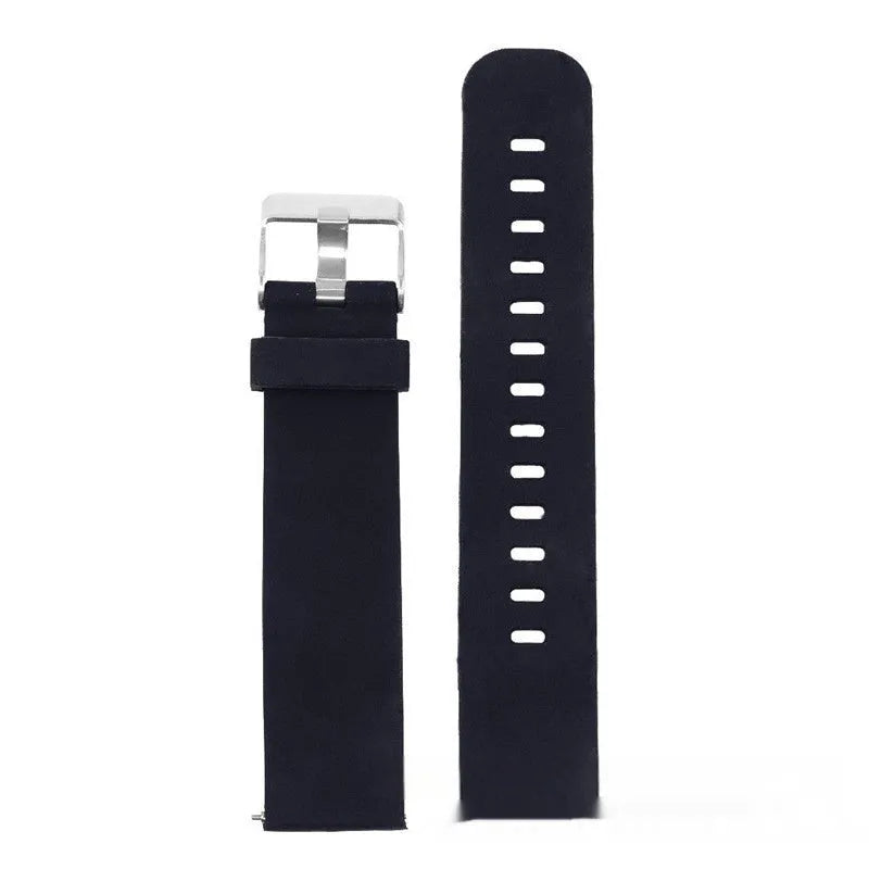 Jiaming Forerunner 245 silicone replacement watch strap with straight buckle in solid colour