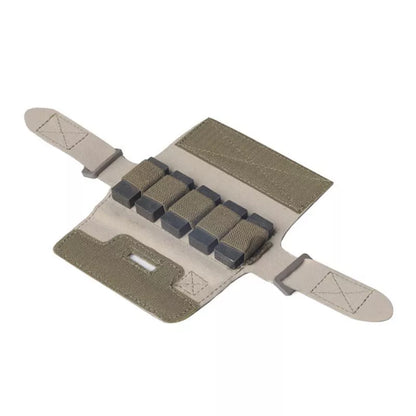 Tactical Helmet Counterweight Bag in black, mud, and camouflage colors