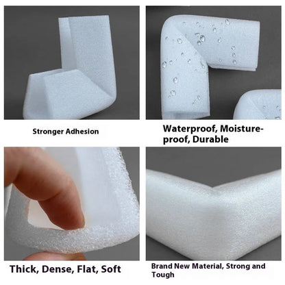 EPE pearl cotton corner protector U10 style with 10mm slot width
