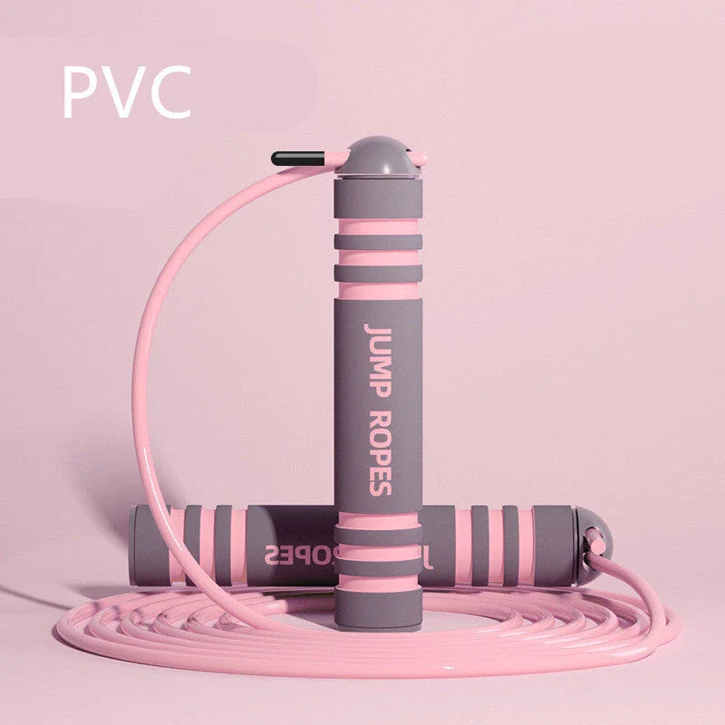 Adjustable jump rope with various color and style options, made with durable materials for an effective workout and weight loss.
