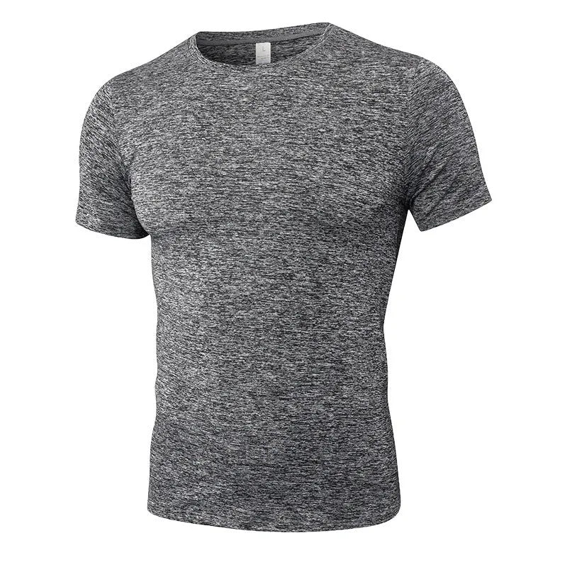 Men's solid colour short sleeve shirt in quick-drying polyester available in multiple sizes