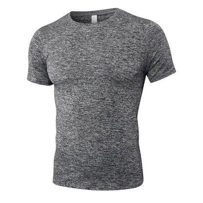 Men's solid colour short sleeve shirt in quick-drying polyester available in multiple sizes