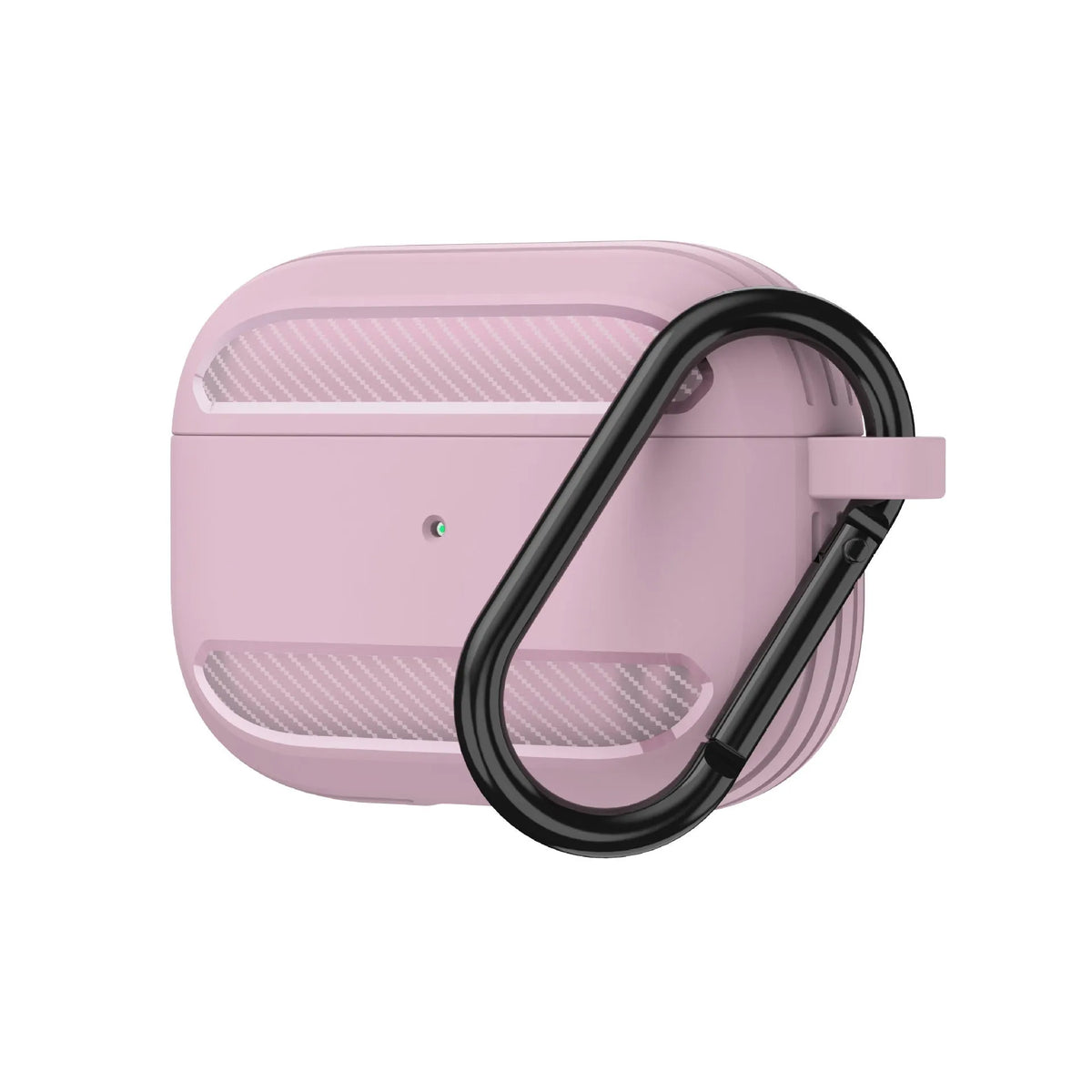 Carbon fibre pattern TPU clamshell case for AirPods in black, red, blue, grey, pink or apple green