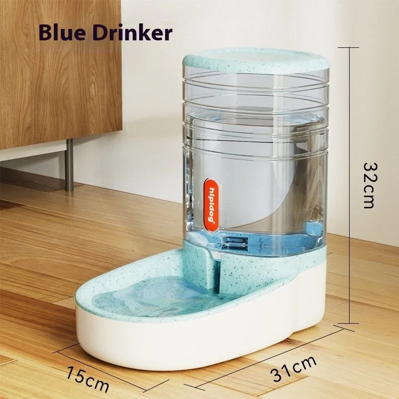 Automatic pet water fountain and feeder in a choice of colours with 3.8-litre capacity.