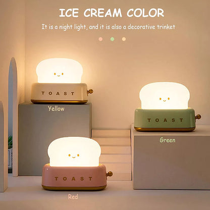 Creative LED Bread Maker Night Light with USB charging and dimming function