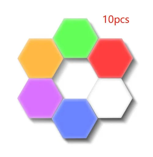 Modern honeycomb modular wall lamp with touch control in various colour options