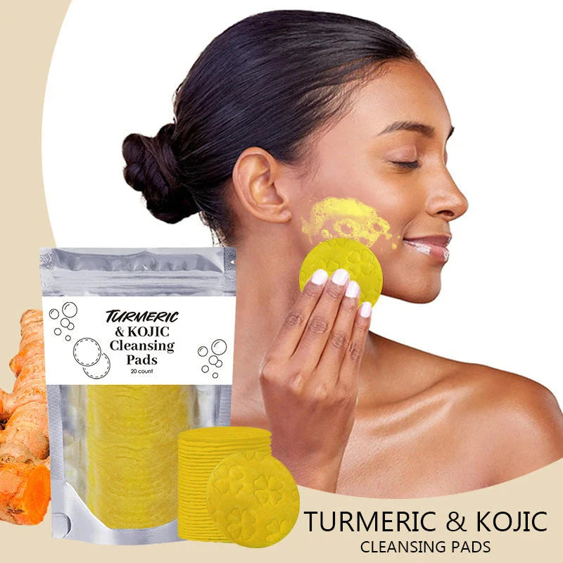 Luxurious Turmeric Cleansing Pads for Deep Pore Purification and Radiant Skin