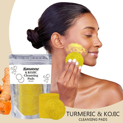 Luxurious Turmeric Cleansing Pads for Deep Pore Purification and Radiant Skin