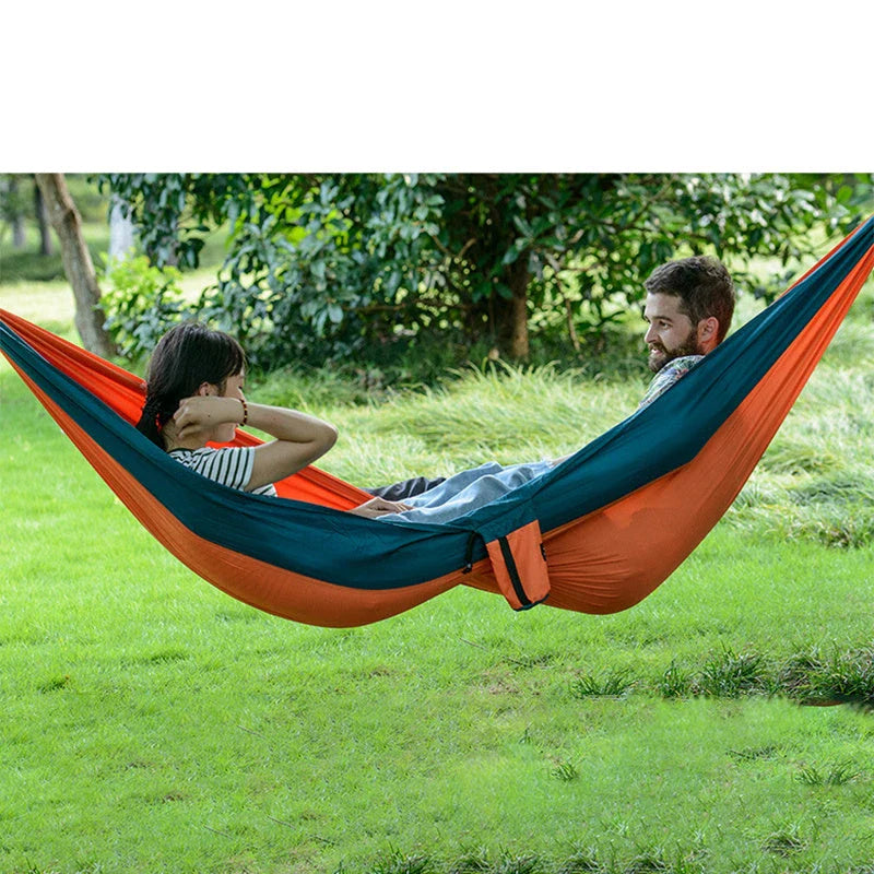 Comfortable and durable camping hammock in various colors, perfect for outdoor adventures and relaxation
